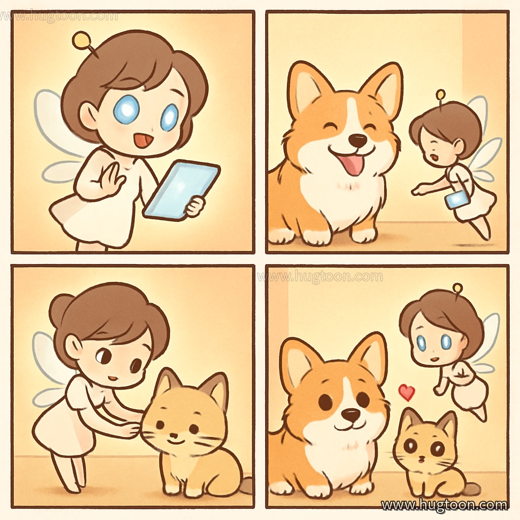 요정AI와 강아지냥